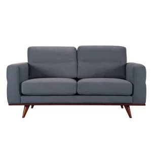 Astrid 2 Seater Sofa in Talent Denim / Brown Leg by OzDesignFurniture, a Sofas for sale on Style Sourcebook
