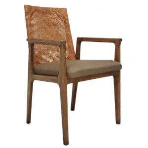Meriel Rattan & Mindi Wood Dining Armchair by Chateau Legende, a Dining Chairs for sale on Style Sourcebook