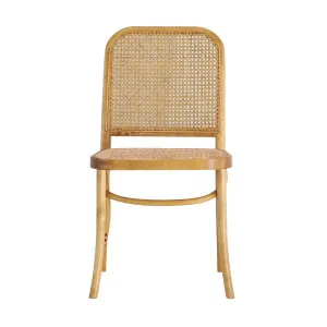 Belmont Dining Chair in Oak Stain / Rattan by OzDesignFurniture, a Dining Chairs for sale on Style Sourcebook