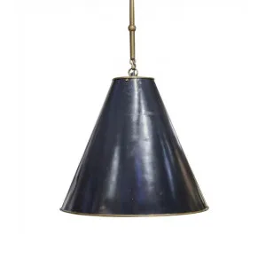 Monte Carlo Metal Pendant Light, Large, Black / Brass by Emac & Lawton, a Pendant Lighting for sale on Style Sourcebook