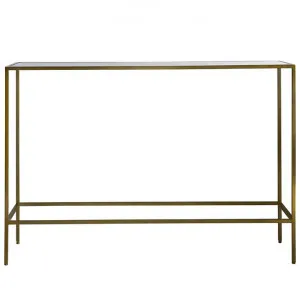 Lotta Glass & Metal Console Table, 110cm, Bronze by Casa Bella, a Console Table for sale on Style Sourcebook