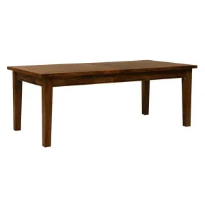 Mango Creek Dining Table 210cm in Rustic Chocolate by OzDesignFurniture, a Dining Tables for sale on Style Sourcebook