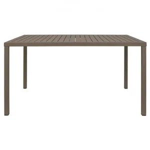 Cube Italian Made Commercial Grade Outdoor Dining Table, 140cm, Taupe by Nardi, a Tables for sale on Style Sourcebook