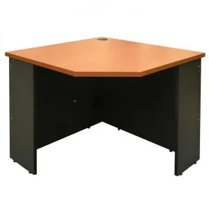 Logan Wide Corner Unit, Beech / Black by YS Design, a Desks for sale on Style Sourcebook
