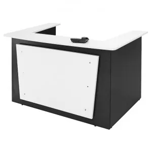 Logan Reception Counter, 180cm, White / Black by YS Design, a Desks for sale on Style Sourcebook