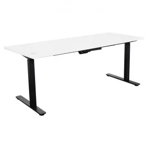 Summit Electric Sit to Stand Desk, 150cm, White / Black by YS Design, a Desks for sale on Style Sourcebook