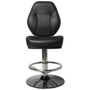 Cairo Commercial Grade Vinyl Gaming Stool, Disc Base, Black / Black by Eagle Furn, a Chairs for sale on Style Sourcebook