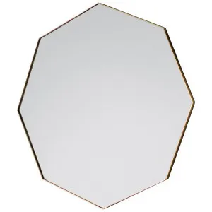 Howie Metal Framed Octagon Wall Mirror, 80cm, Champagne by Casa Bella, a Mirrors for sale on Style Sourcebook