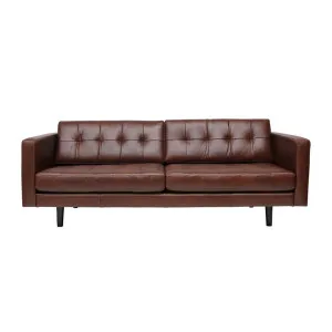 Oxford 3 Seater Sofa in Aniline Natural Leather by OzDesignFurniture, a Sofas for sale on Style Sourcebook