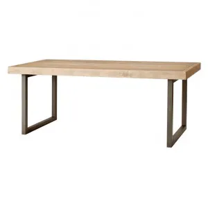 Woodenforge Reclaimed Timber & Metal Dining Table, 198cm by PGT Reclaimed, a Dining Tables for sale on Style Sourcebook