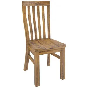 Serafin Rustic Pine Timber Dining Chair by Dodicci, a Dining Chairs for sale on Style Sourcebook