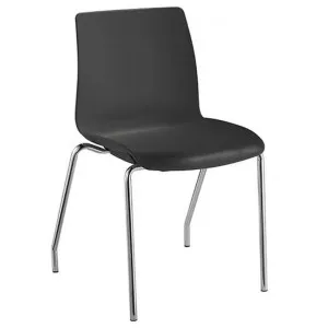 Pod Stackable Client Chair, 4 Leg, Black by Style Ergonomics, a Dining Chairs for sale on Style Sourcebook