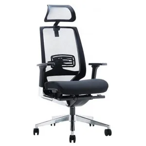 Evita Fabric Executive Office Chair with Headrest by Style Ergonomics, a Chairs for sale on Style Sourcebook