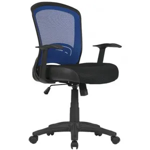 Intro Fabric Task Office Chair, Blue / Blak by Style Ergonomics, a Chairs for sale on Style Sourcebook