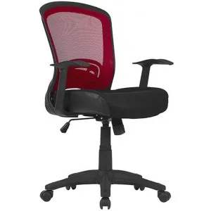 Intro Fabric Task Office Chair, Red / Blak by Style Ergonomics, a Chairs for sale on Style Sourcebook