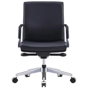 Select Premium Italian Leather Executive Office Chair, Low Back by Style Ergonomics, a Chairs for sale on Style Sourcebook