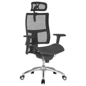 Zodiac Fabric Mesh Executive Office Chair with Headrest by Style Ergonomics, a Chairs for sale on Style Sourcebook