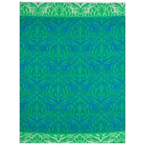 Chatai Peacock Reversible Outdoor Rug, 240x150cm, Blue / Green by Artisan Decor, a Outdoor Rugs for sale on Style Sourcebook