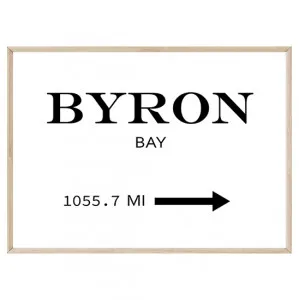 Byron Bay Sign (or custom destination) by Boho Art & Styling, a Prints for sale on Style Sourcebook