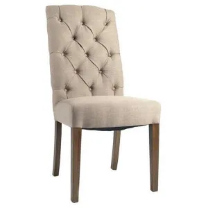 Kalmar Linen Dining Chair - Beige by Dodicci, a Dining Chairs for sale on Style Sourcebook