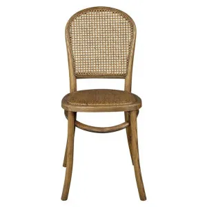 Denver Tessa Rattan & Oak Timber Provincial Dining Chair, Oak by Florabelle, a Dining Chairs for sale on Style Sourcebook