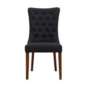 Xavier Dining Chair in Grey / Blackwood Stain by OzDesignFurniture, a Dining Chairs for sale on Style Sourcebook
