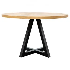 Noakes Timber & Metal Round Dining Table, 125cm by Conception Living, a Dining Tables for sale on Style Sourcebook