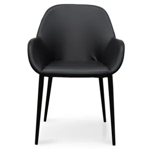 Oxley PU Leather Dining Armchair, Black by Conception Living, a Dining Chairs for sale on Style Sourcebook