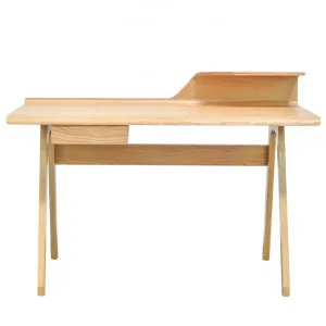 Rine Wooden Writing Desk, 125cm, Natural by Conception Living, a Desks for sale on Style Sourcebook