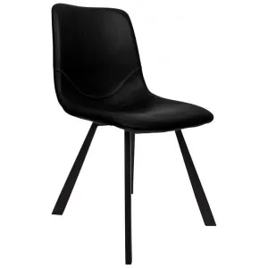 Varun Faux Leather Dining Chair, Black by Viterbo Modern Furniture, a Dining Chairs for sale on Style Sourcebook