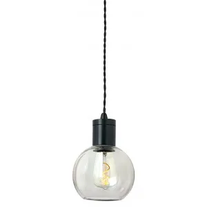 Parlour Sphere Pendant Light, Clear / Iron by Lighting Republic, a Pendant Lighting for sale on Style Sourcebook