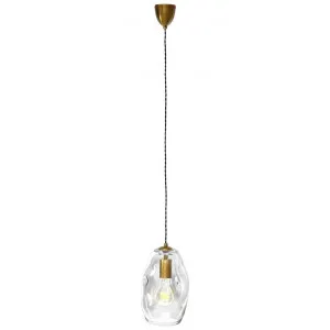 Organic Pendant Light, Medium, Clear / Old Brass by Lighting Republic, a Pendant Lighting for sale on Style Sourcebook