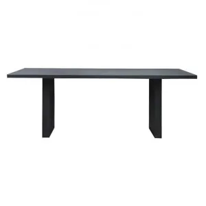Leeton Oak Timber Dining Table, 200cm, Black by Cozy Lighting & Living, a Dining Tables for sale on Style Sourcebook