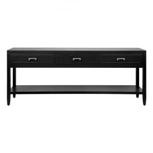 Soloman Console Table, 200cm, Satin Black by Cozy Lighting & Living, a Console Table for sale on Style Sourcebook