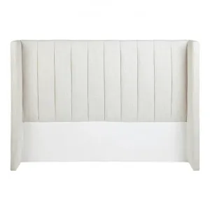 Central Park Fabric Winged Bed Headboard, Queen, Light Beige by Cozy Lighting & Living, a Bed Heads for sale on Style Sourcebook