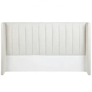 Central Park Fabric Winged Bed Headboard, King, Light Beige by Cozy Lighting & Living, a Bed Heads for sale on Style Sourcebook