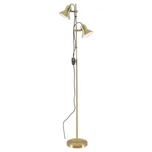 Corelli Metal Floor Lamp, Antique Brass by Telbix, a Floor Lamps for sale on Style Sourcebook