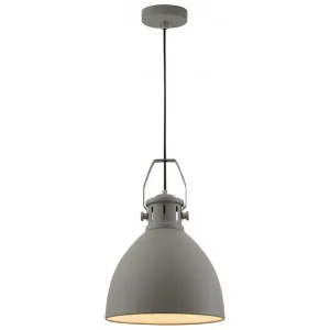 Fabrica Metal Industrial Pendant Light, Small, Grey by Telbix, a Pendant Lighting for sale on Style Sourcebook