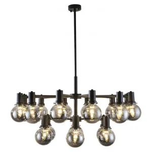 Escoda Metal & Glass Pendant Light, Black by Telbix, a Pendant Lighting for sale on Style Sourcebook
