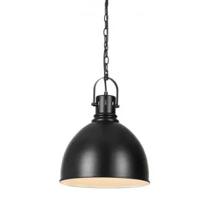 Market Metal Industrial Pendant Light, Black by Telbix, a Pendant Lighting for sale on Style Sourcebook