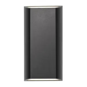 Bloc IP65 Outdoor LED Up / Down Wall Light, 8W, CCT, Black by Telbix, a Outdoor Lighting for sale on Style Sourcebook