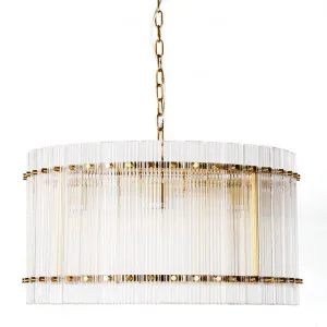 Paloma Glass Pendant Light, Round, Brass by Cozy Lighting & Living, a Pendant Lighting for sale on Style Sourcebook