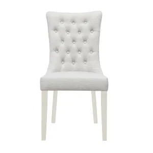 Xavier Dining Chair in Beige / White by OzDesignFurniture, a Dining Chairs for sale on Style Sourcebook