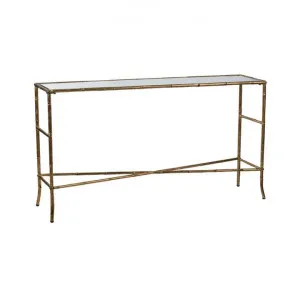 Monet Glass Topped Metal Console Table, 140cm by Florabelle, a Console Table for sale on Style Sourcebook