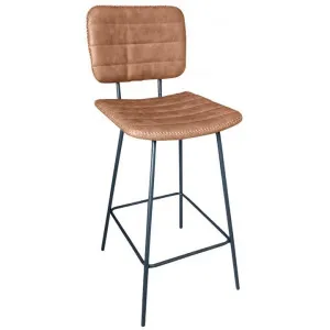 Bowie PU Leather Bar Chair, Tan by Brighton Home, a Bar Stools for sale on Style Sourcebook