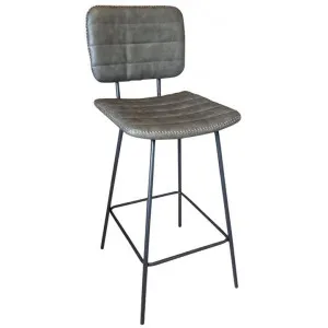 Bowie PU Leather Bar Chair, Grey by Brighton Home, a Bar Stools for sale on Style Sourcebook