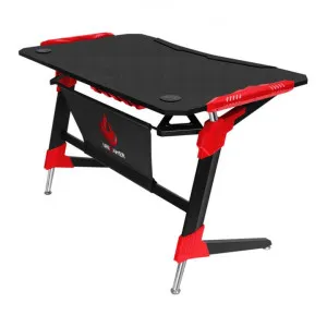 Unigamer Gaming Desk with RGB Light, 125cm, Black / Red by Hal Furniture, a Desks for sale on Style Sourcebook