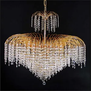 Hera Asfour Crystal Pendant Light / Chandelier, 82cm, Gold by Vencha Lighting, a Pendant Lighting for sale on Style Sourcebook