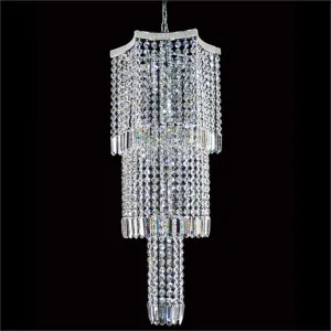 Themis Asfour Crystal Pendant Light / Chandelier, 35cm, Chrome by Vencha Lighting, a Pendant Lighting for sale on Style Sourcebook