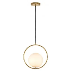 Edith Metal Pendant Light, Brass by Mercator, a Pendant Lighting for sale on Style Sourcebook